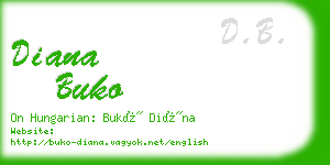 diana buko business card